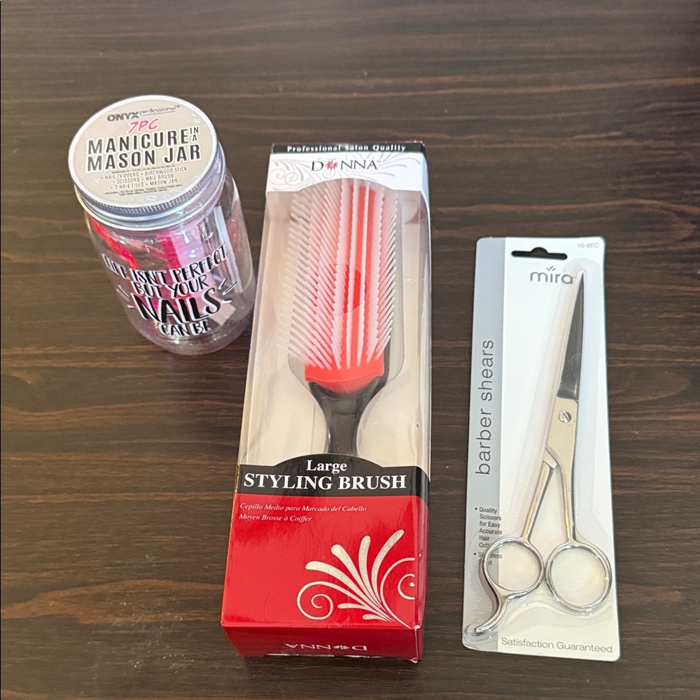 Red and Black Styling Brush Bundle